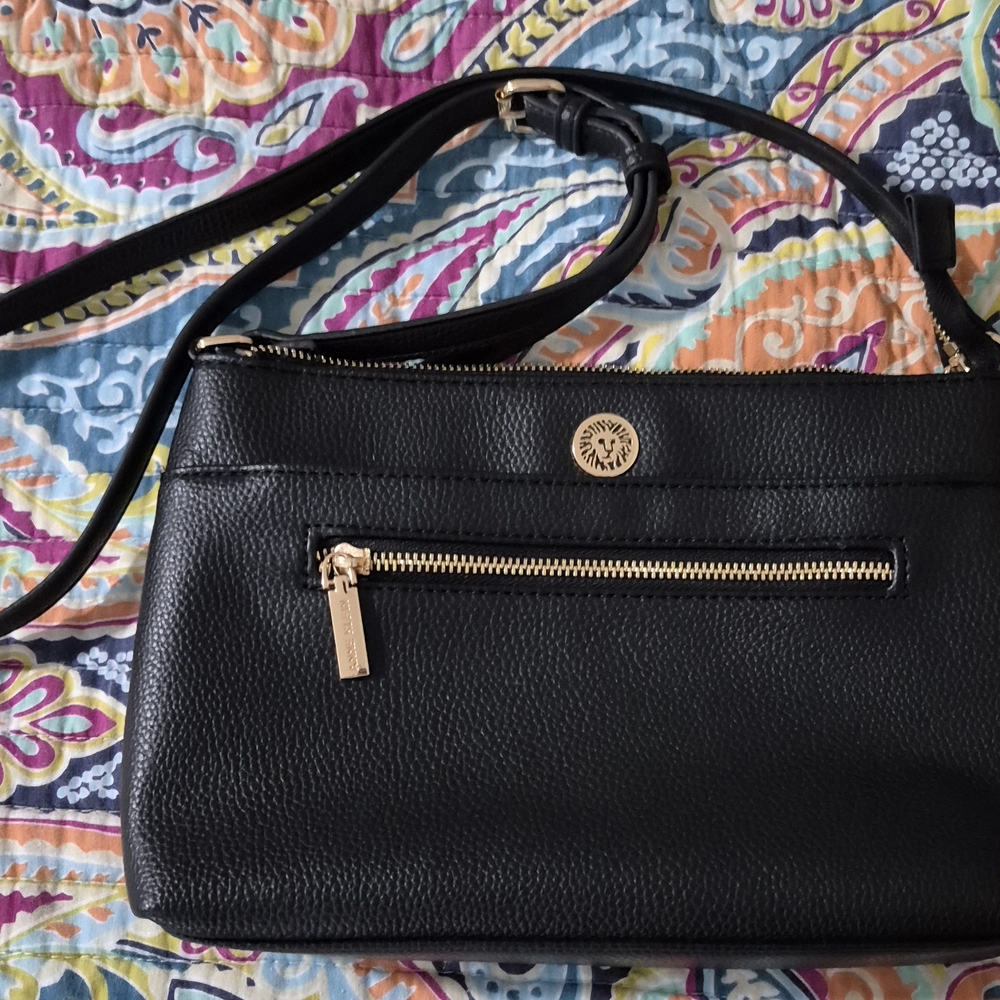 Black Leather Shoulder Bag